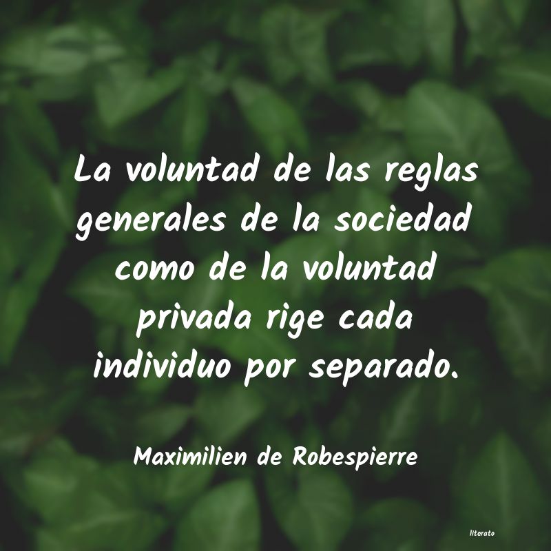 frases de Maximilien de Robespierre