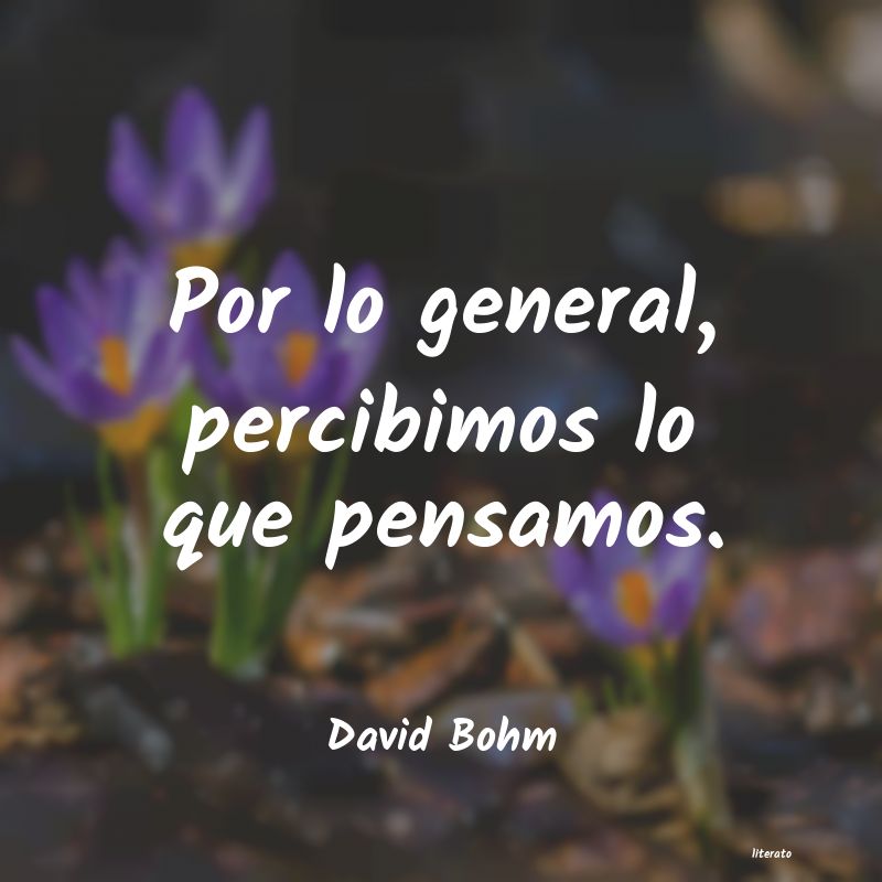 Frases de David Bohm