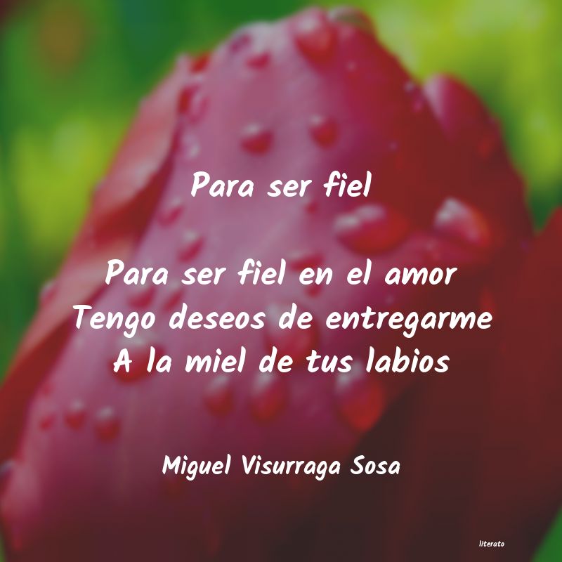 frases de ser fiel
