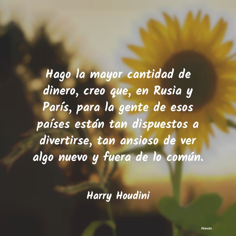 Frases de Harry Houdini