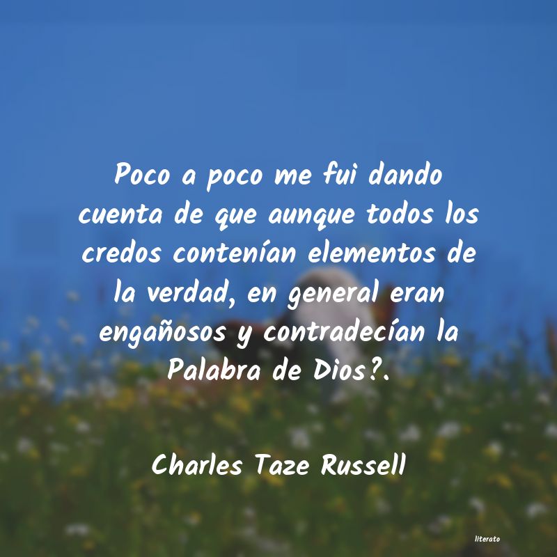 Frases de Charles Taze Russell