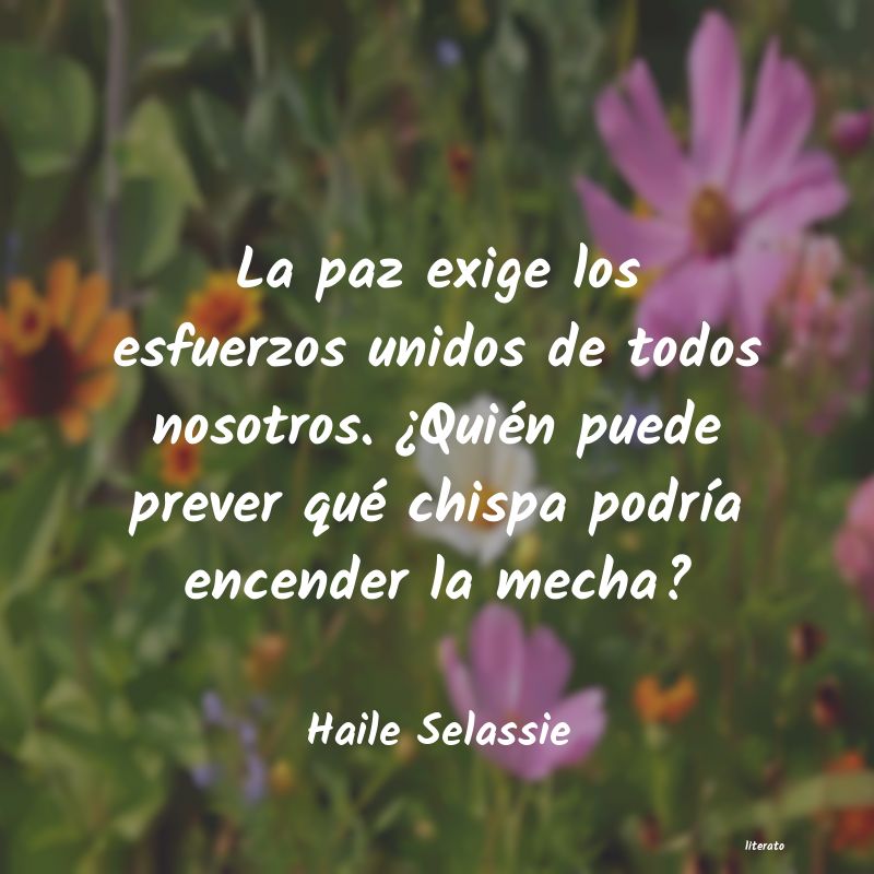 frases de Haile Selassie