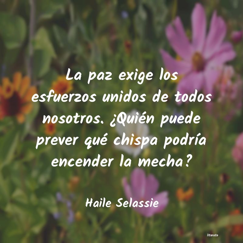 Frases de Haile Selassie