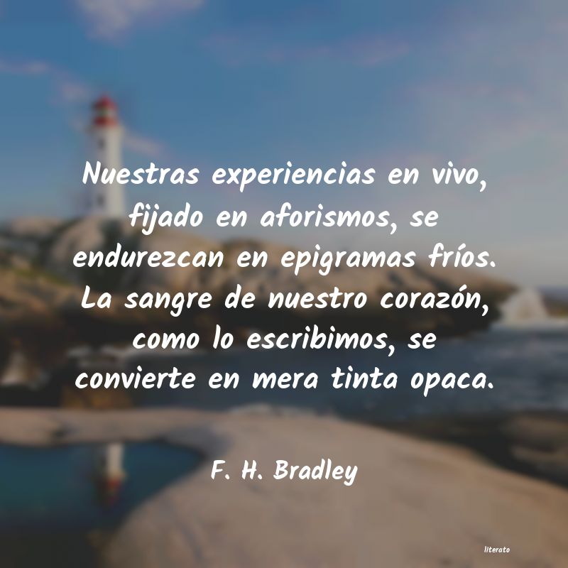 frases de F. H. Bradley