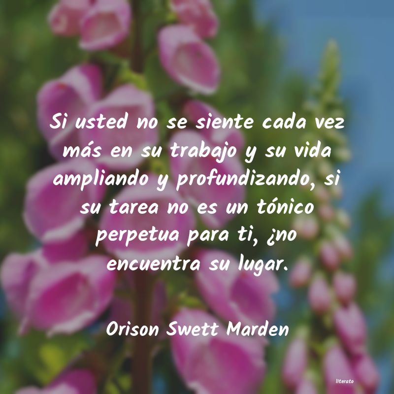 Frases de Orison Swett Marden