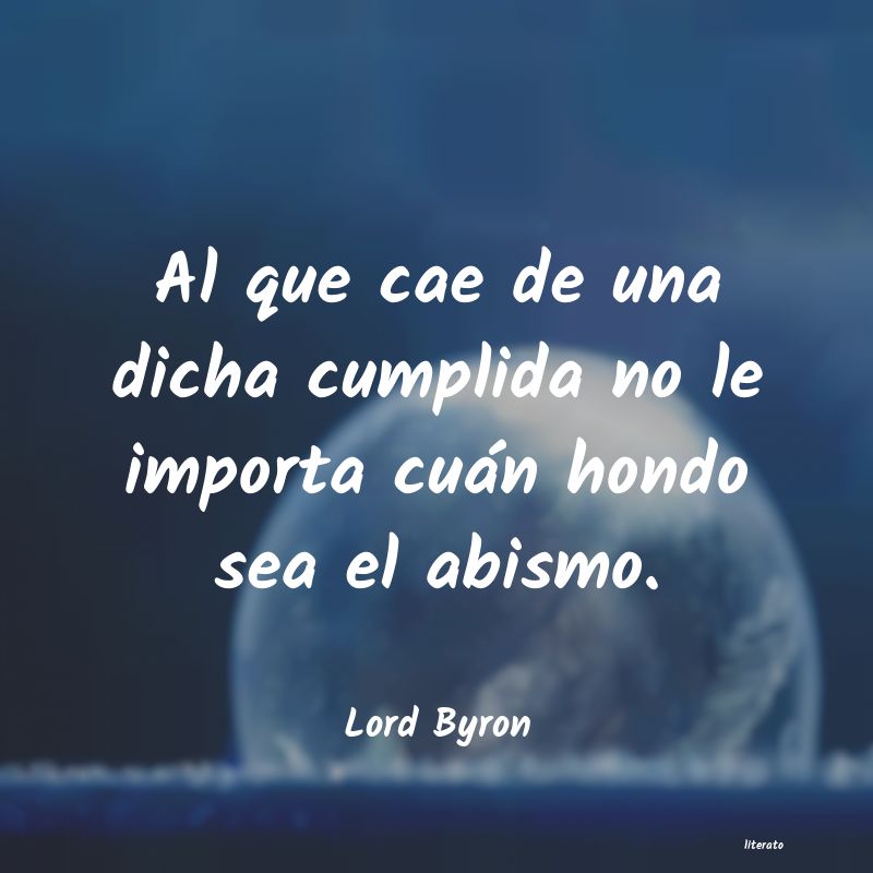 frases de Lord Byron