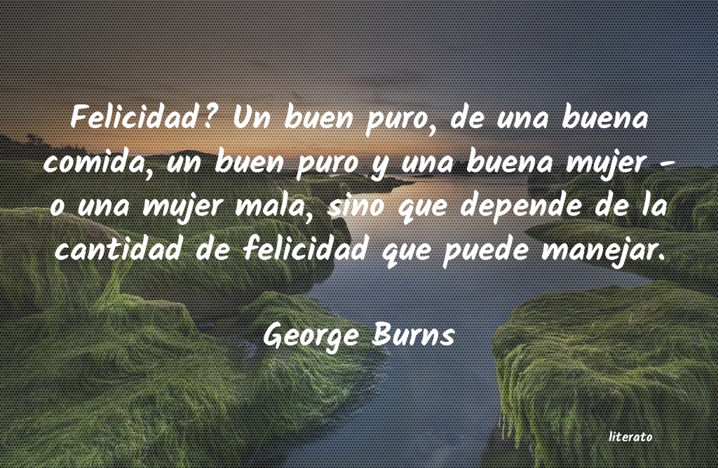 frases de George Burns
