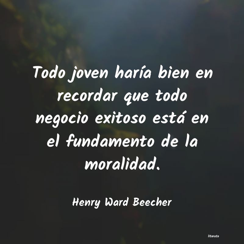 frases de Henry Ward Beecher