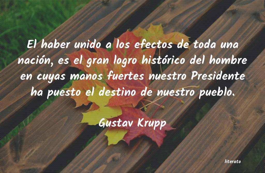 Frases de Gustav Krupp