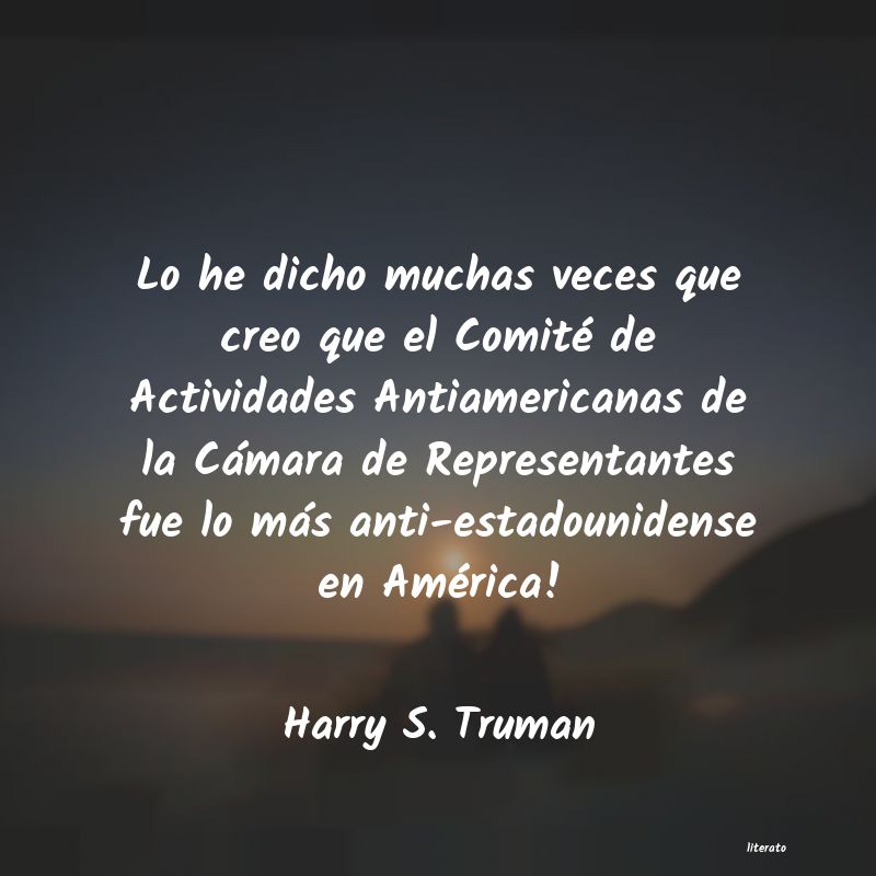 frases de Harry S. Truman