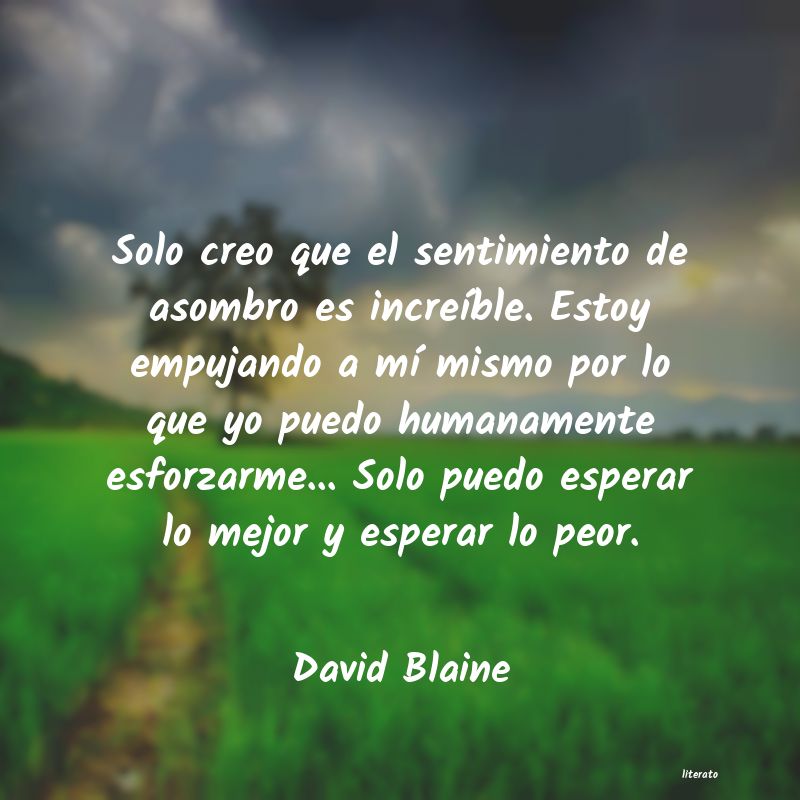 Frases de David Blaine