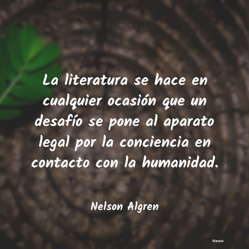 Frases de Nelson Algren