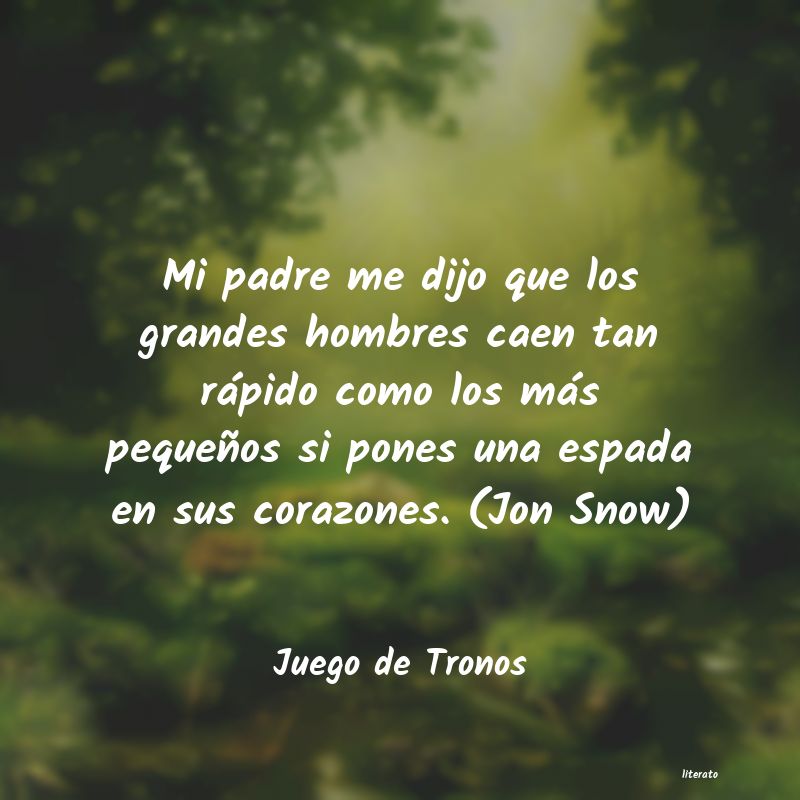 frases de Juego de Tronos