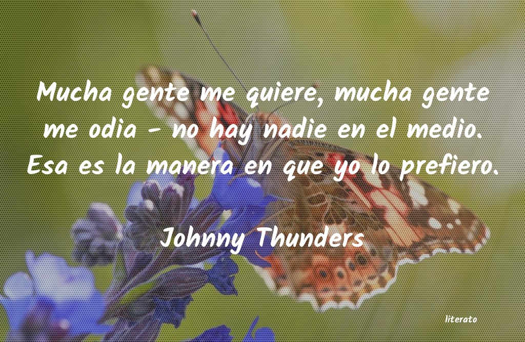 Frases de Johnny Thunders