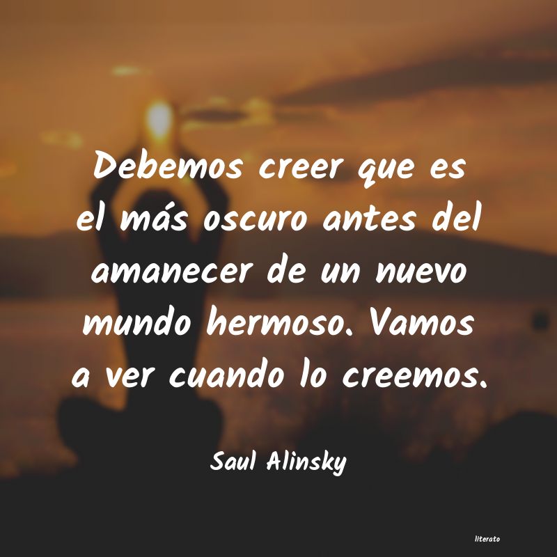 frases de Saul Alinsky