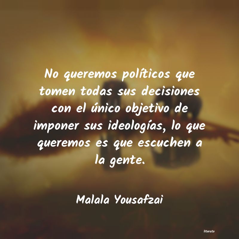 Frases de Malala Yousafzai