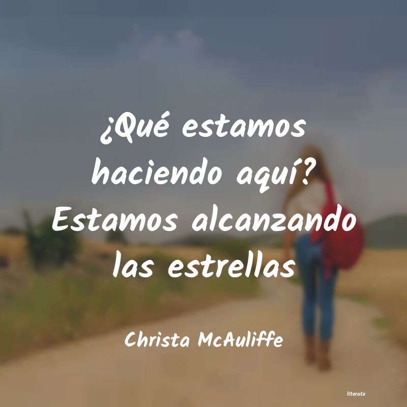 Frases de Christa McAuliffe