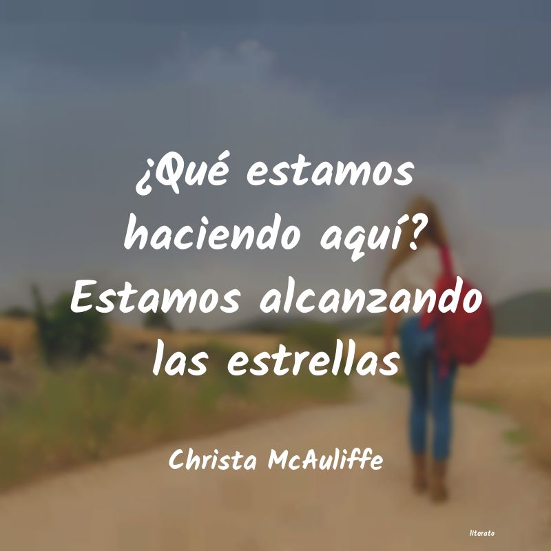 frases de Christa McAuliffe