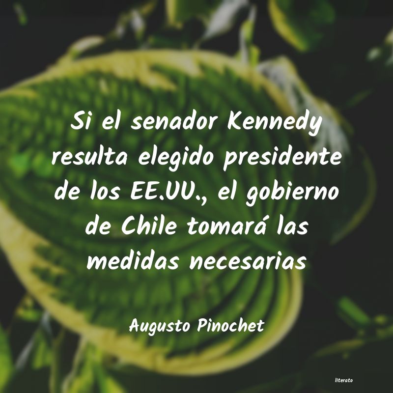 frases de Augusto Pinochet