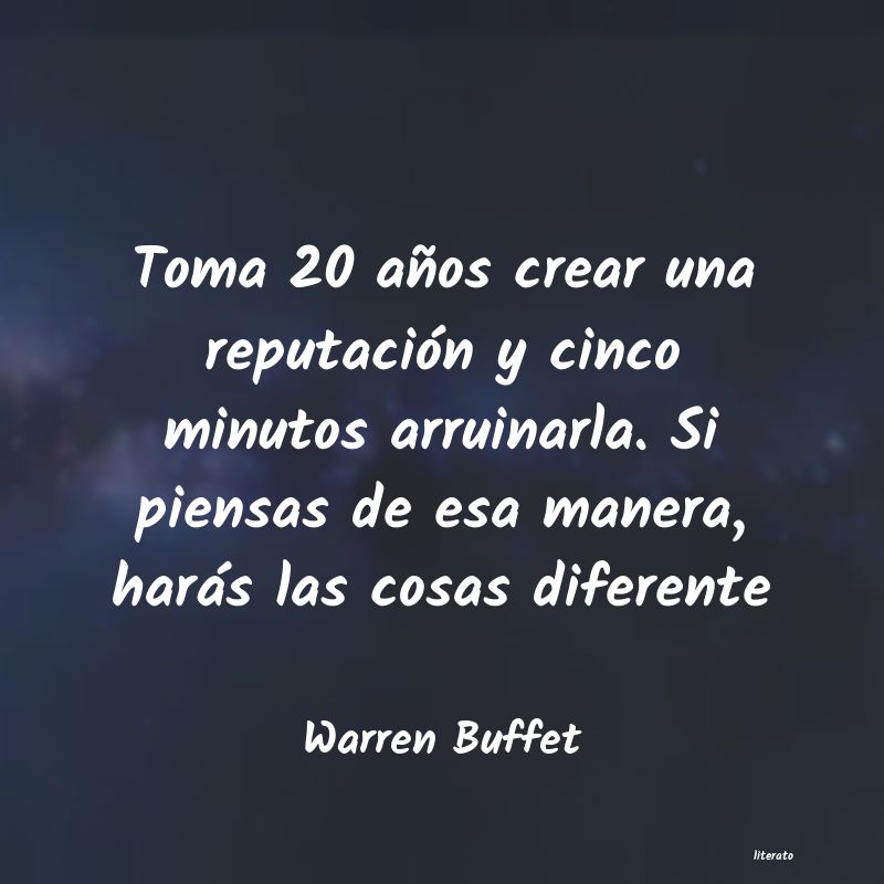 Frases de Warren Buffet