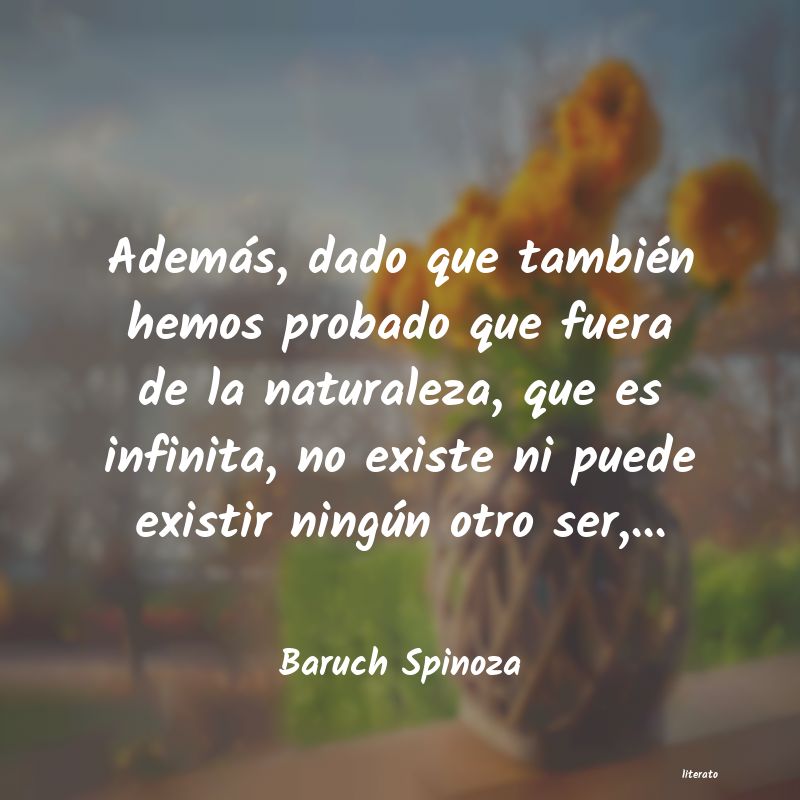 Frases de Baruch Spinoza