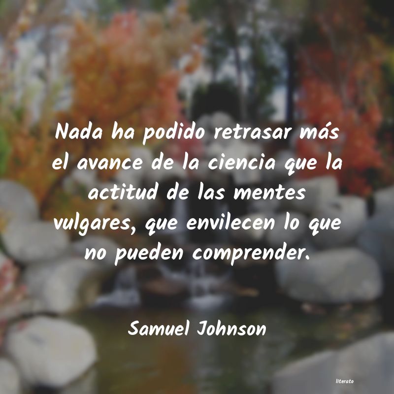 Frases de Samuel Johnson