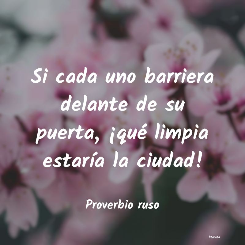 Frases de Proverbio ruso