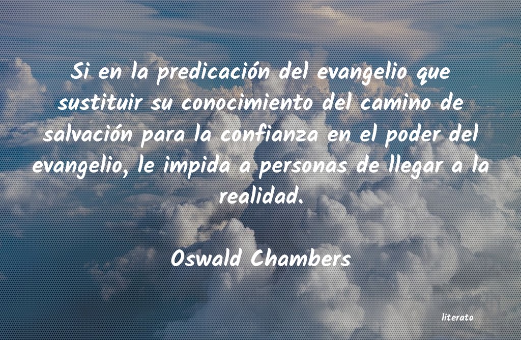 Frases de Oswald Chambers