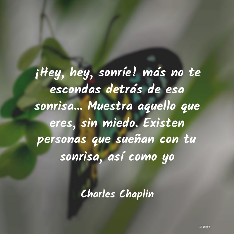 frase chaplin sonrisa