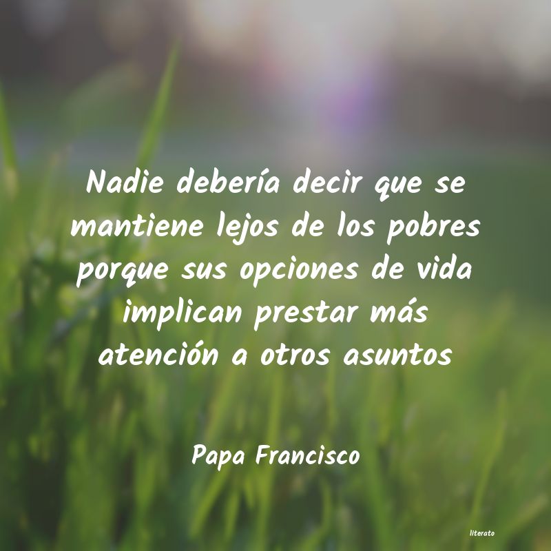 Frases de Papa Francisco