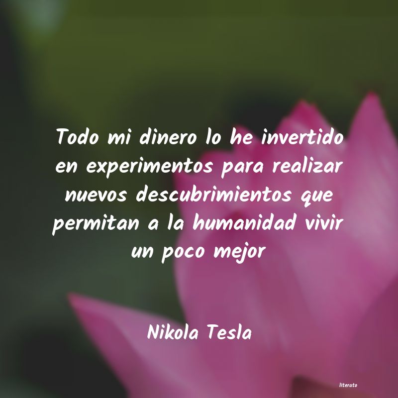 frases de Nikola Tesla