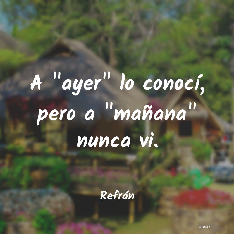 frases de Refrán