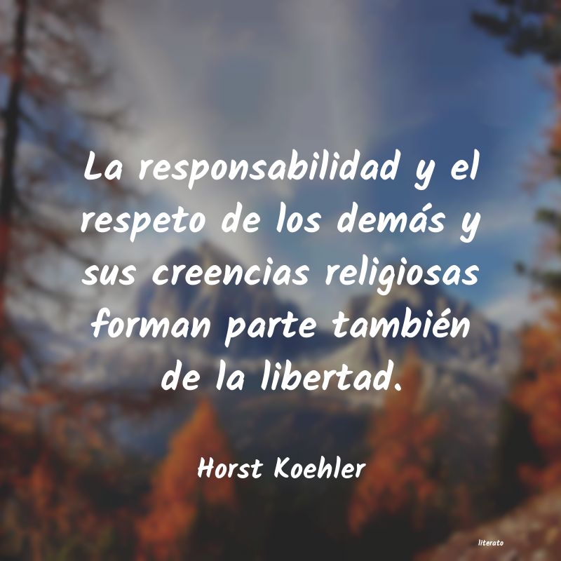 Frases de Horst Koehler