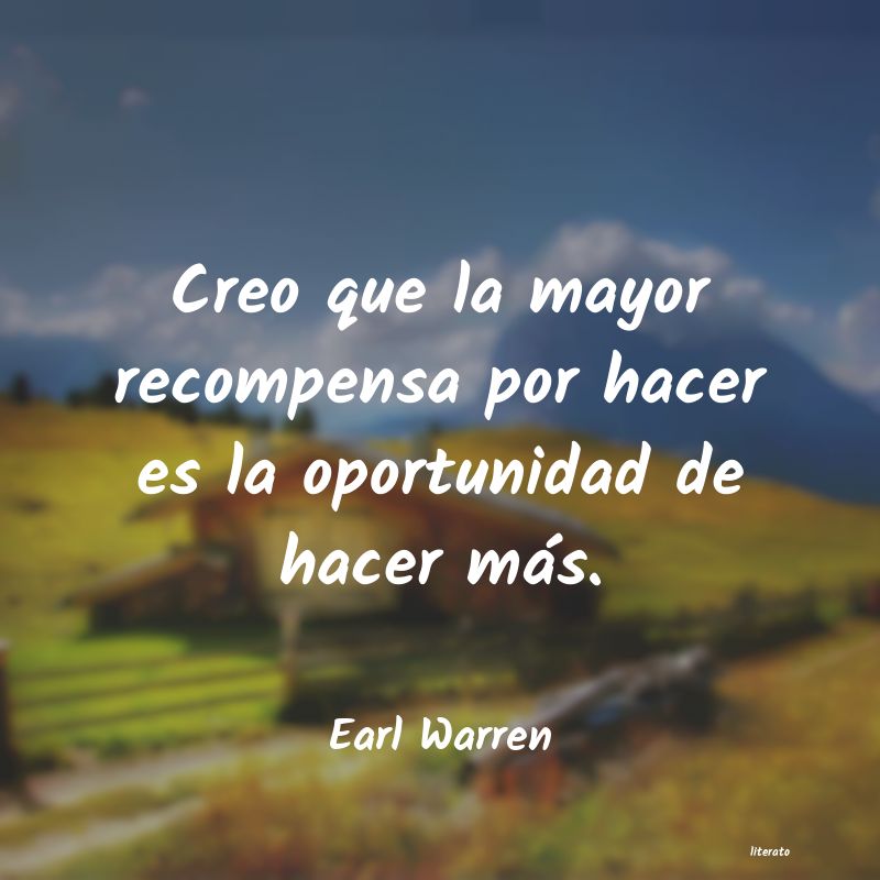 frases de Earl Warren