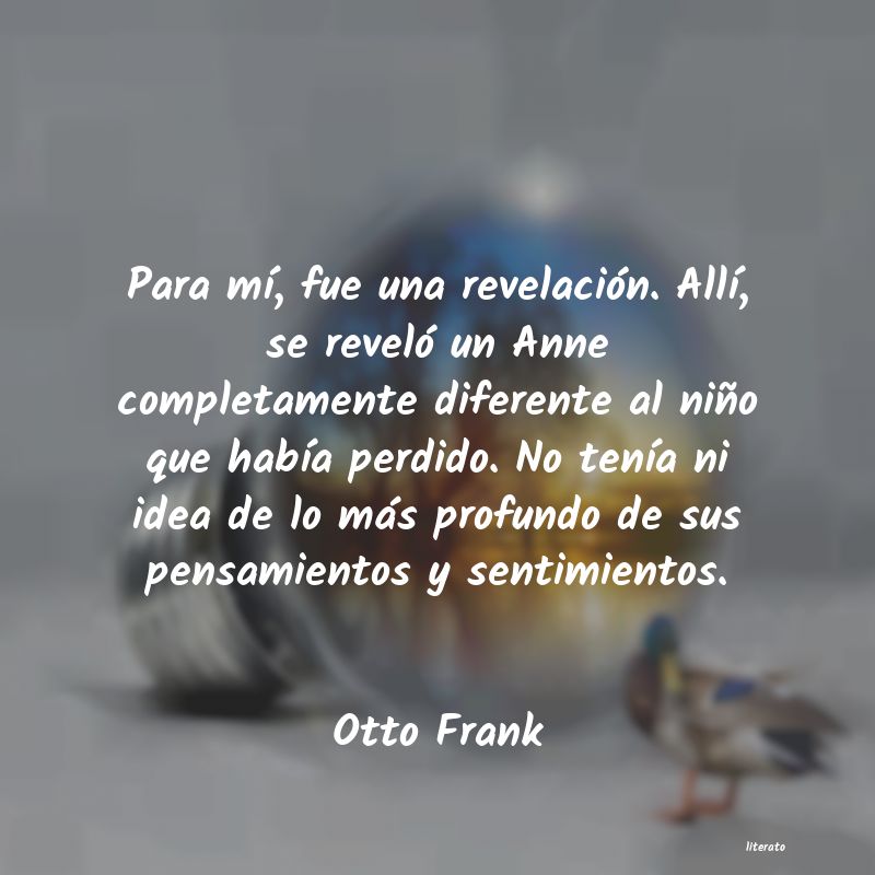 frases de Otto Frank