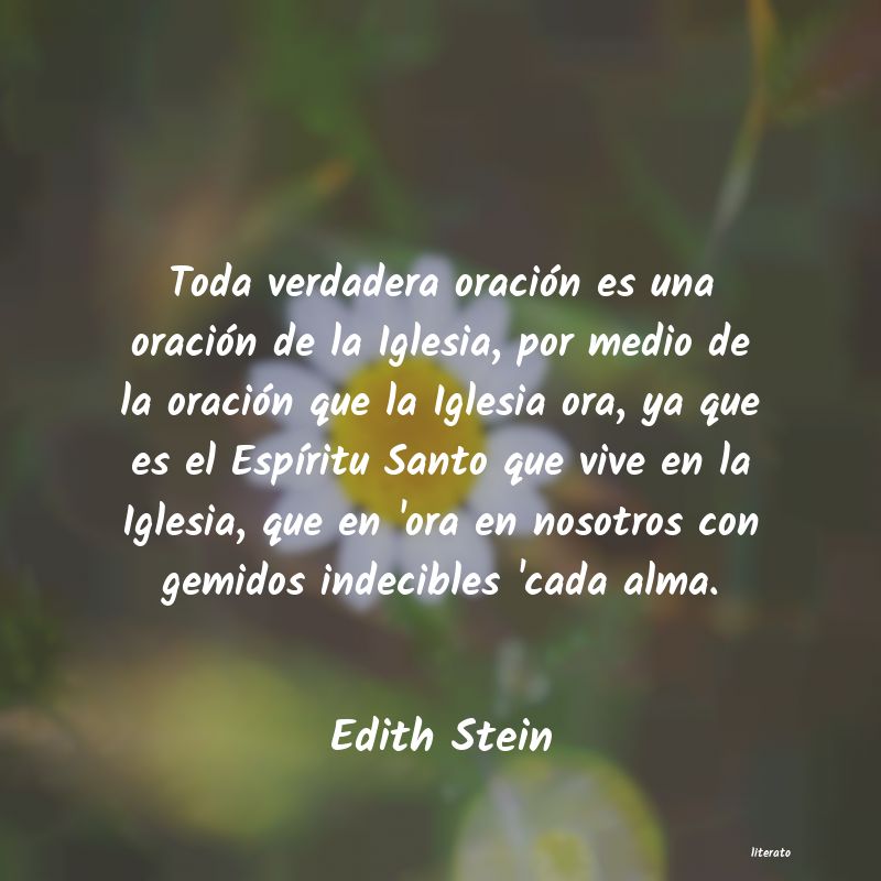 frases de Edith Stein