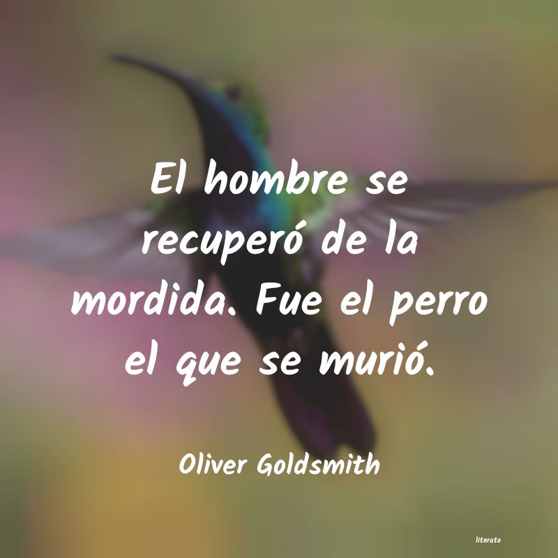 Frases de Oliver Goldsmith