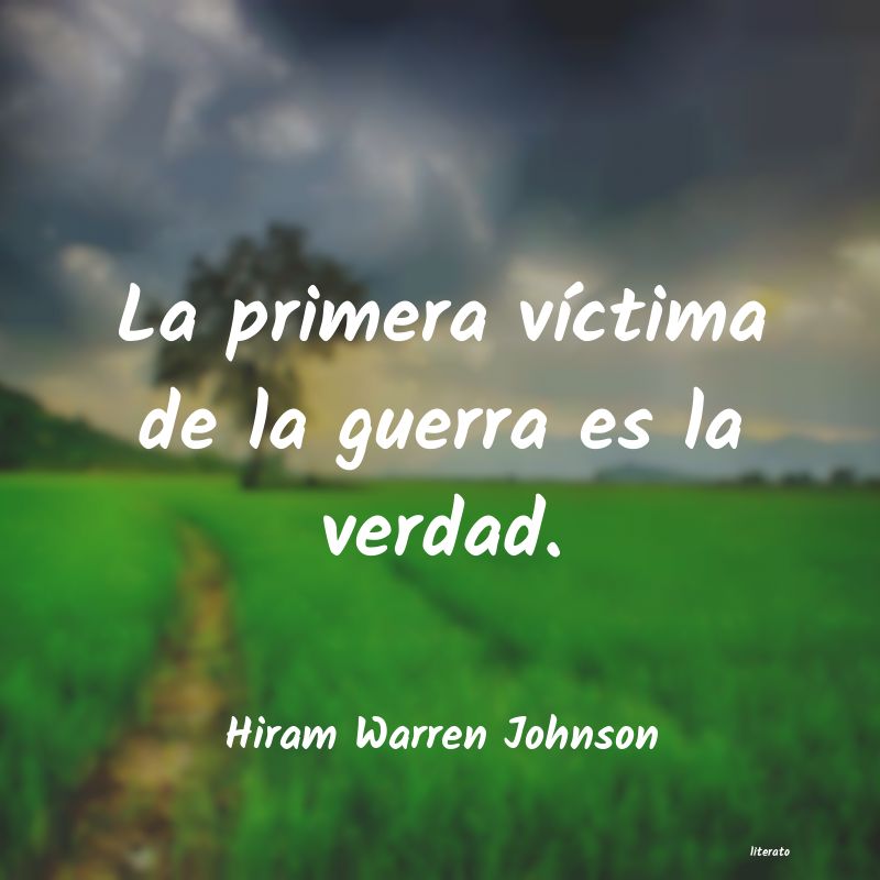 frases de Hiram Warren Johnson