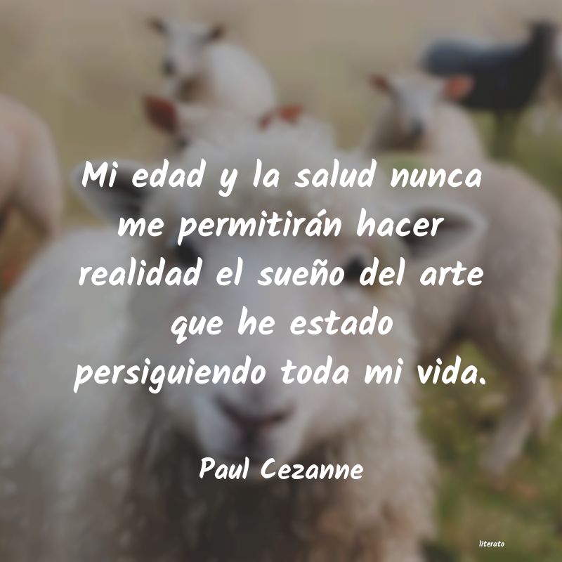 frases de Paul Cezanne