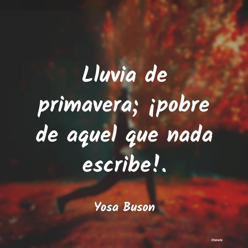 frases de Yosa Buson