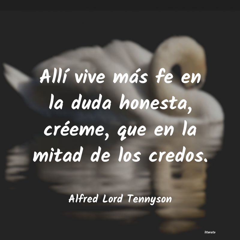 frases de Alfred Lord Tennyson
