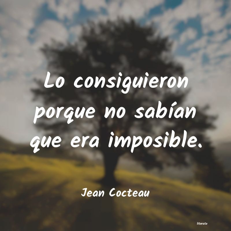 frases de Jean Cocteau