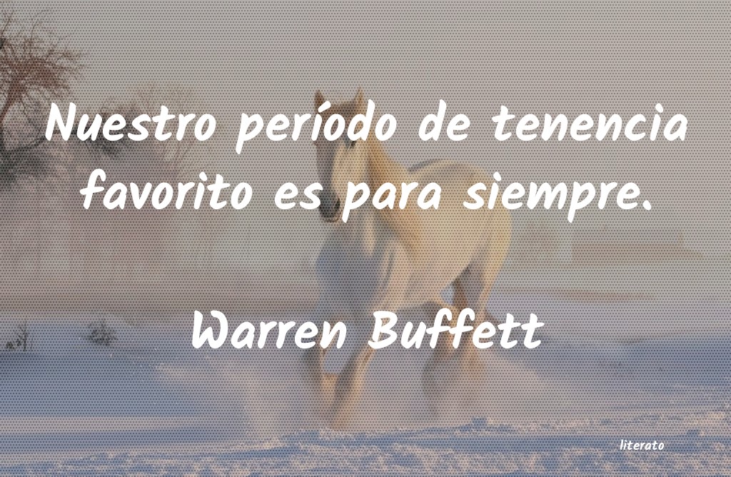 frases de Warren Buffett