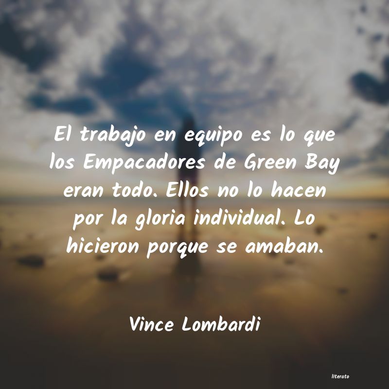 frases de Vince Lombardi
