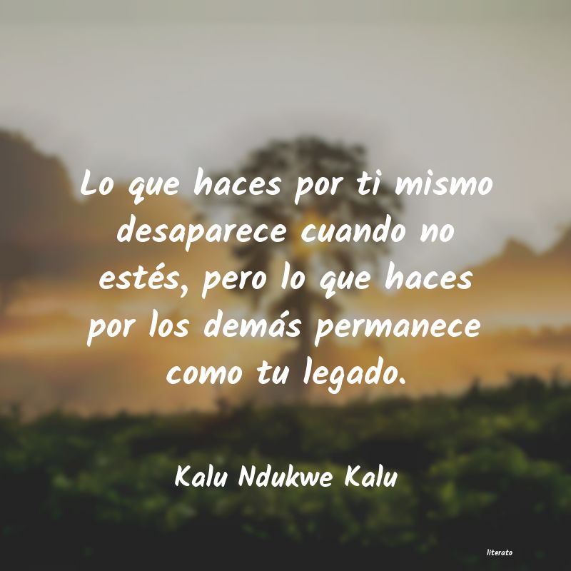 Frases de Kalu Ndukwe Kalu