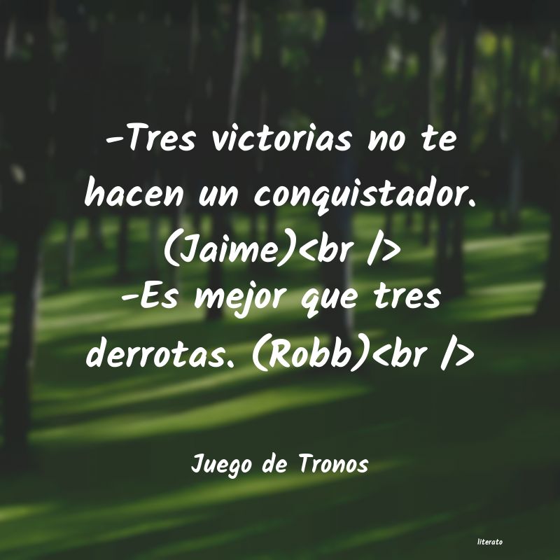 frases de Juego de Tronos