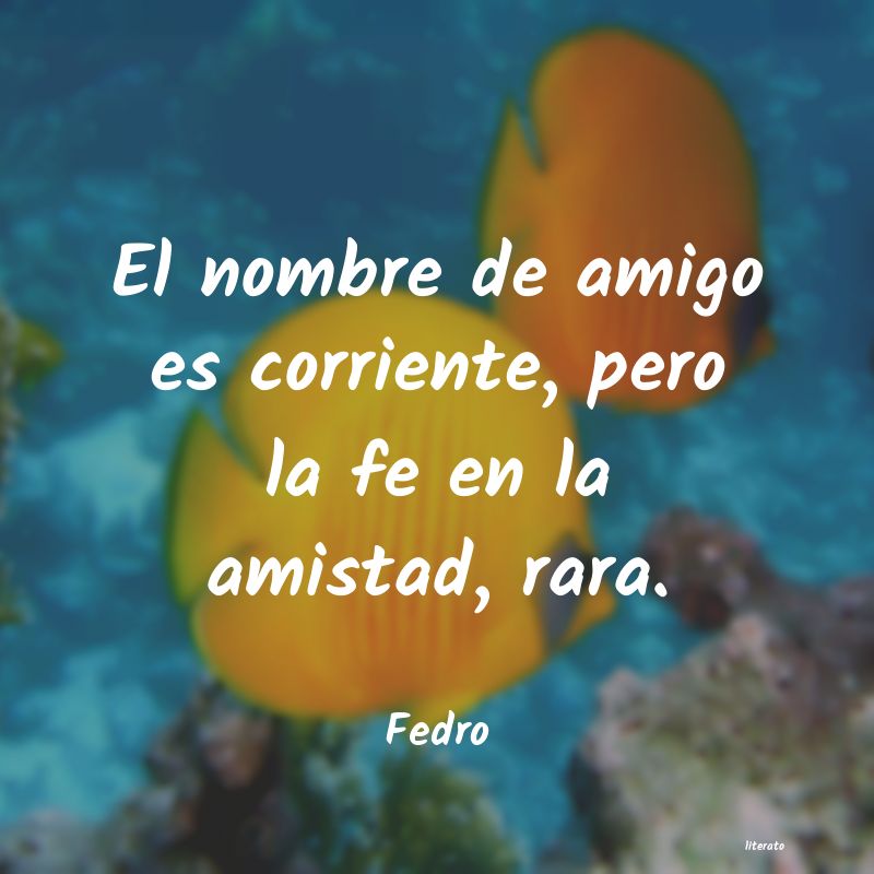 Frases de Fedro