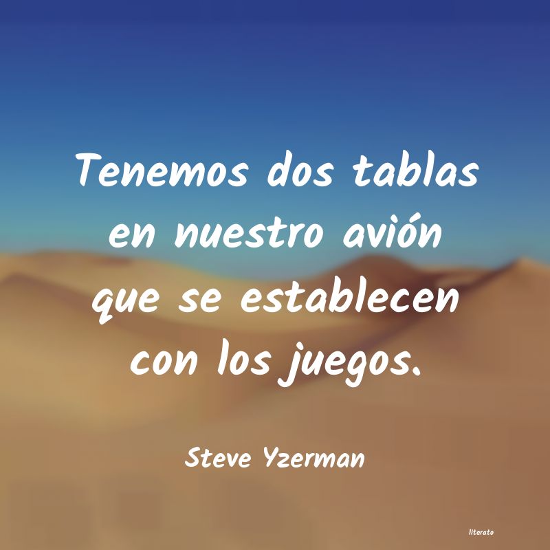 Frases de Steve Yzerman