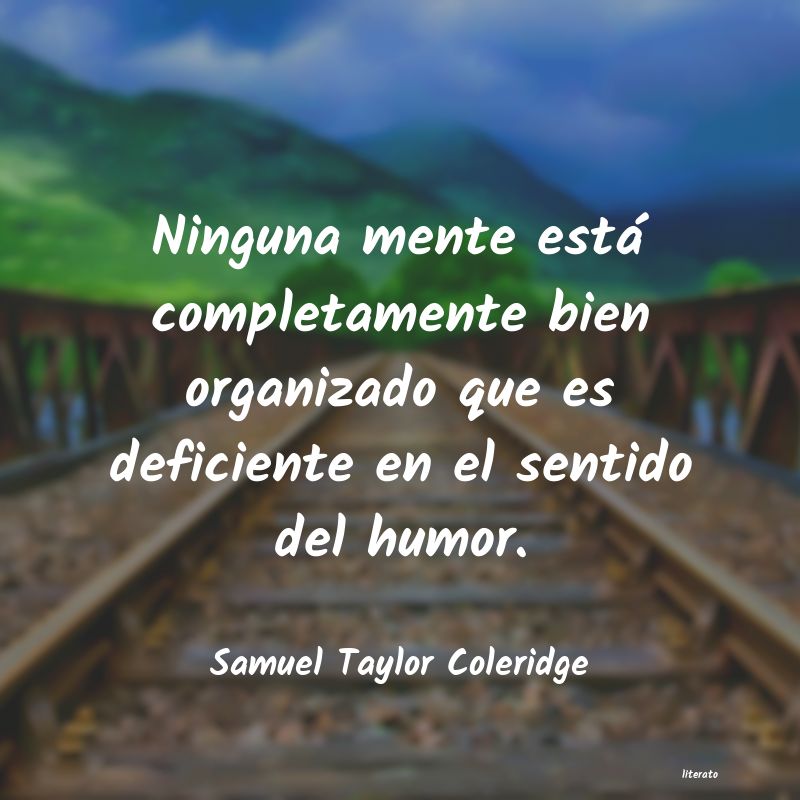frases de Samuel Taylor Coleridge