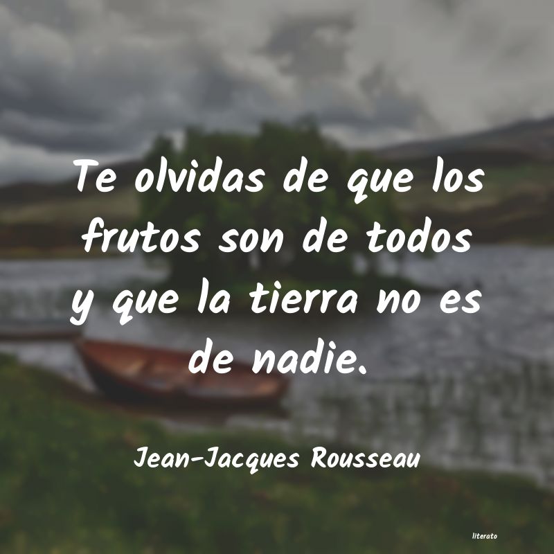 frases de Jean-Jacques Rousseau
